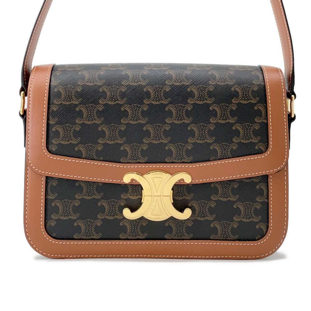 Celine Shoulder Bag Teen Triomphe Leather - Picture 1 of 10